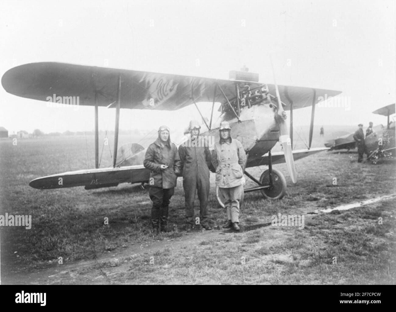 Aircraft on ground in Black and White Stock Photos & Images - Alamy