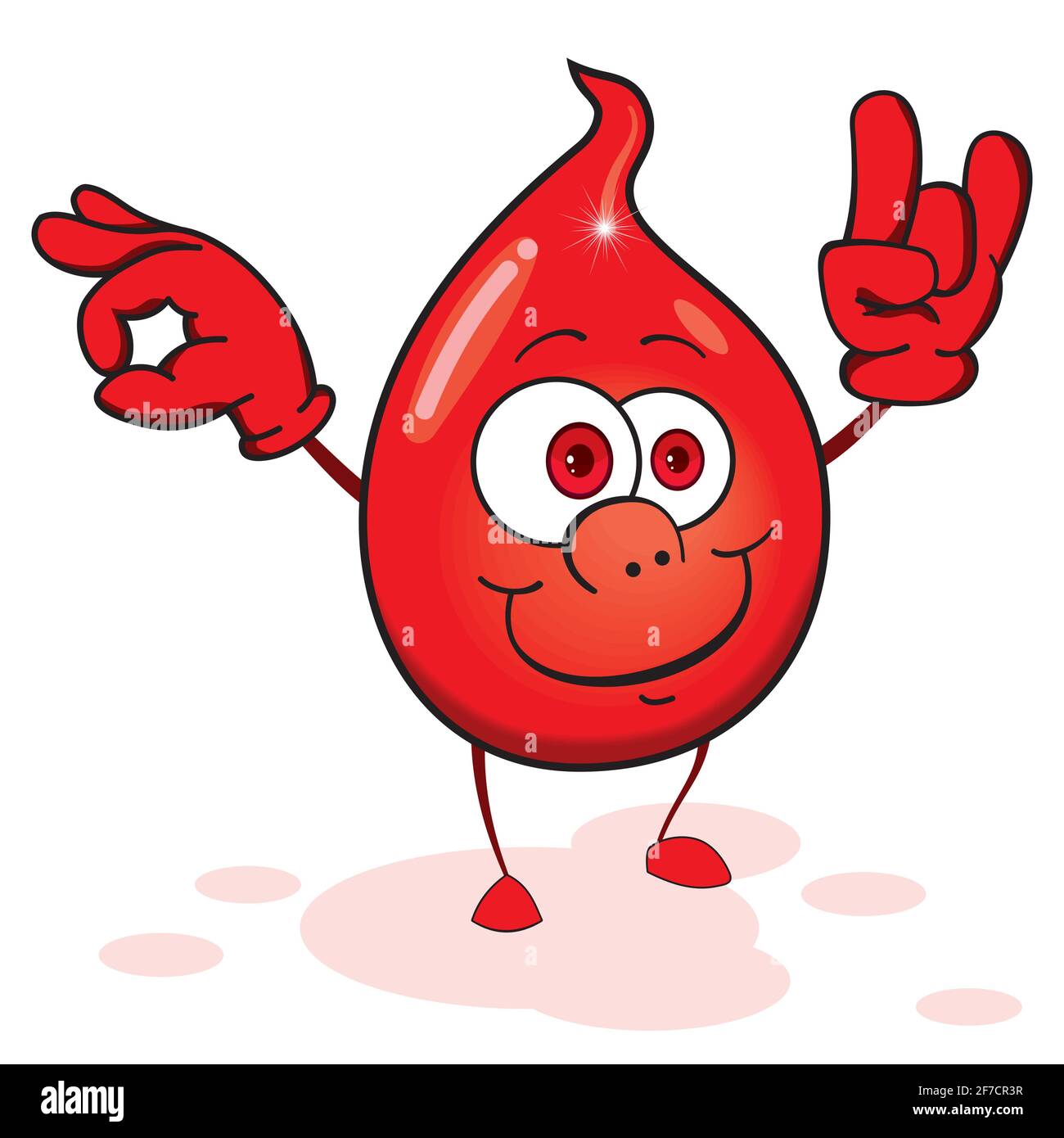 Blood drop cartoon mascot character cute character a drop of blood Blood drop cartoon mascot character cute character a drop of blood