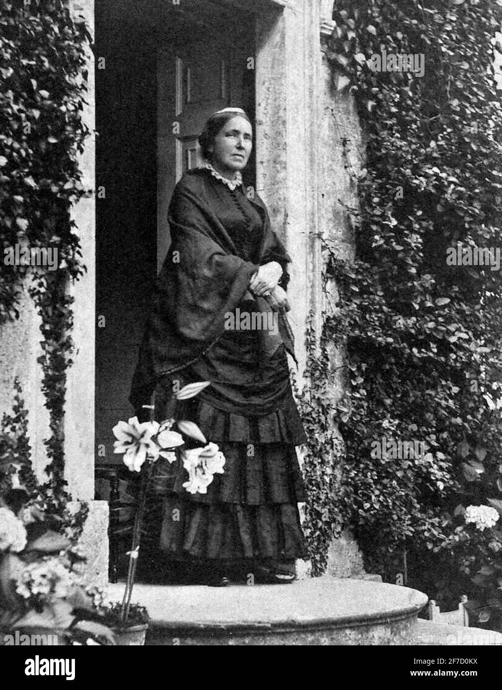 Marianne North. Portrait of the English Victorian biologist and botanical artist, Marianne North (1830-1890), 1880s. Stock Photo