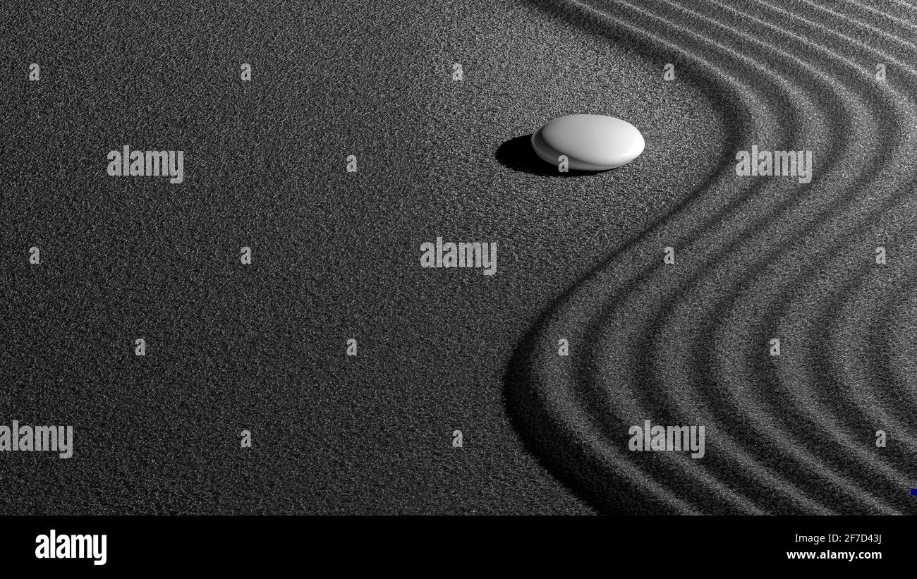 The 3d rendering of stone on