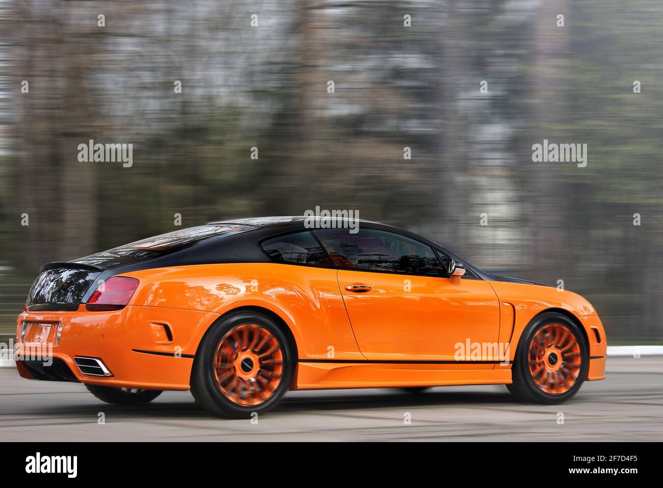 Kiev, Ukraine - April 9, 2014: Luxury British car Bentley Continental GT Mansory Stock Photo