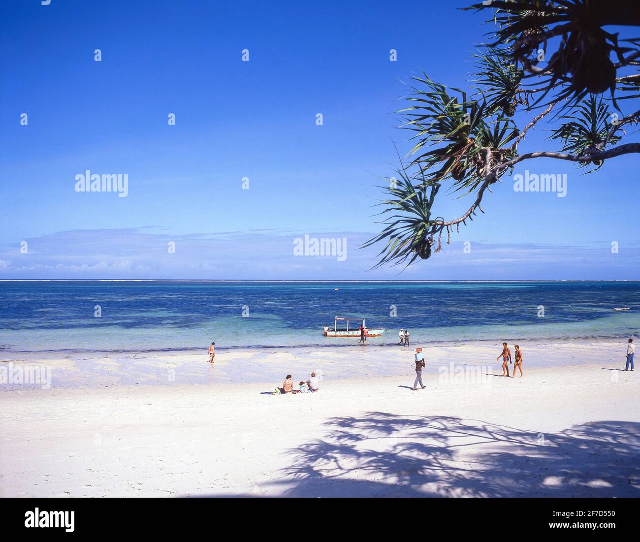 Sirena Hotel Beach, Mombasa, Kenya Stock Photo