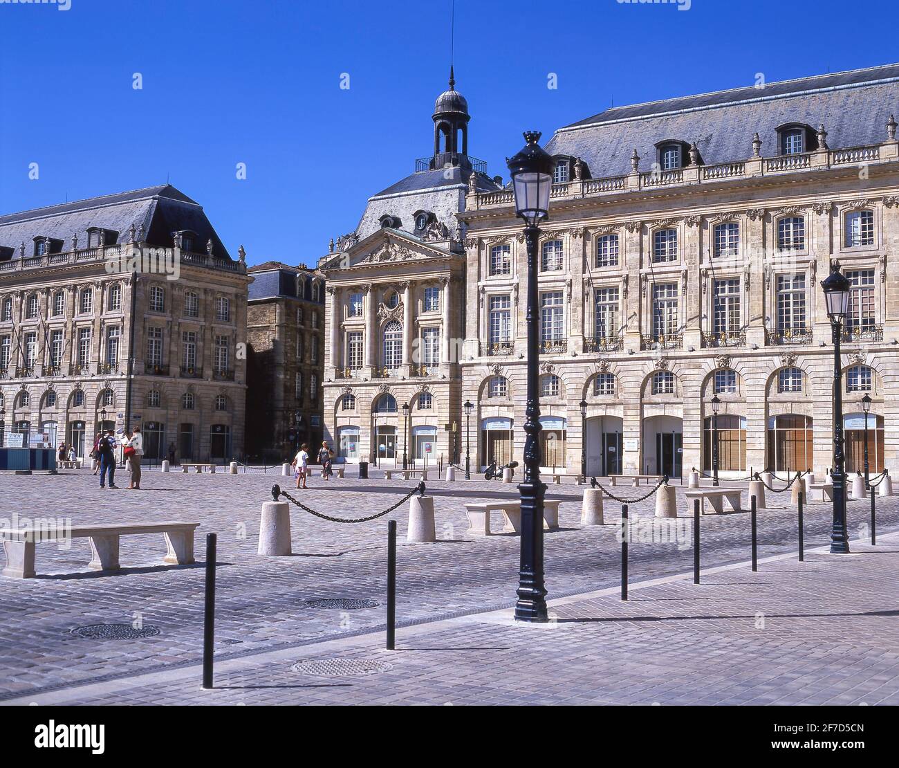 Place De La Bourse, Bordeaux, Gironde, Aquitaine, France Stock Photo
