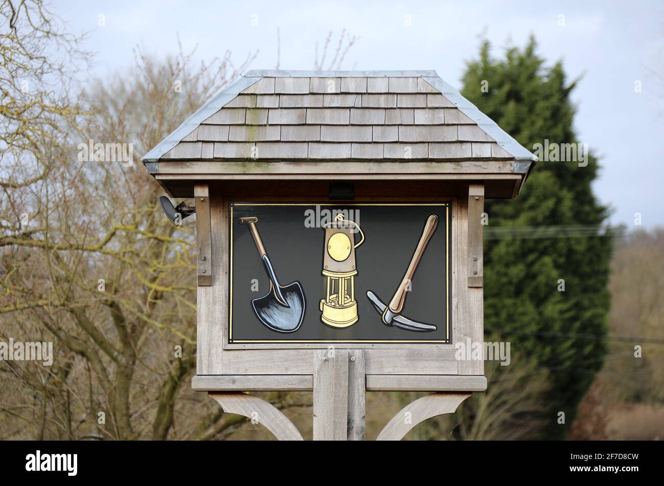 Miners Arms pub sign at Milltown near the lead mining village of