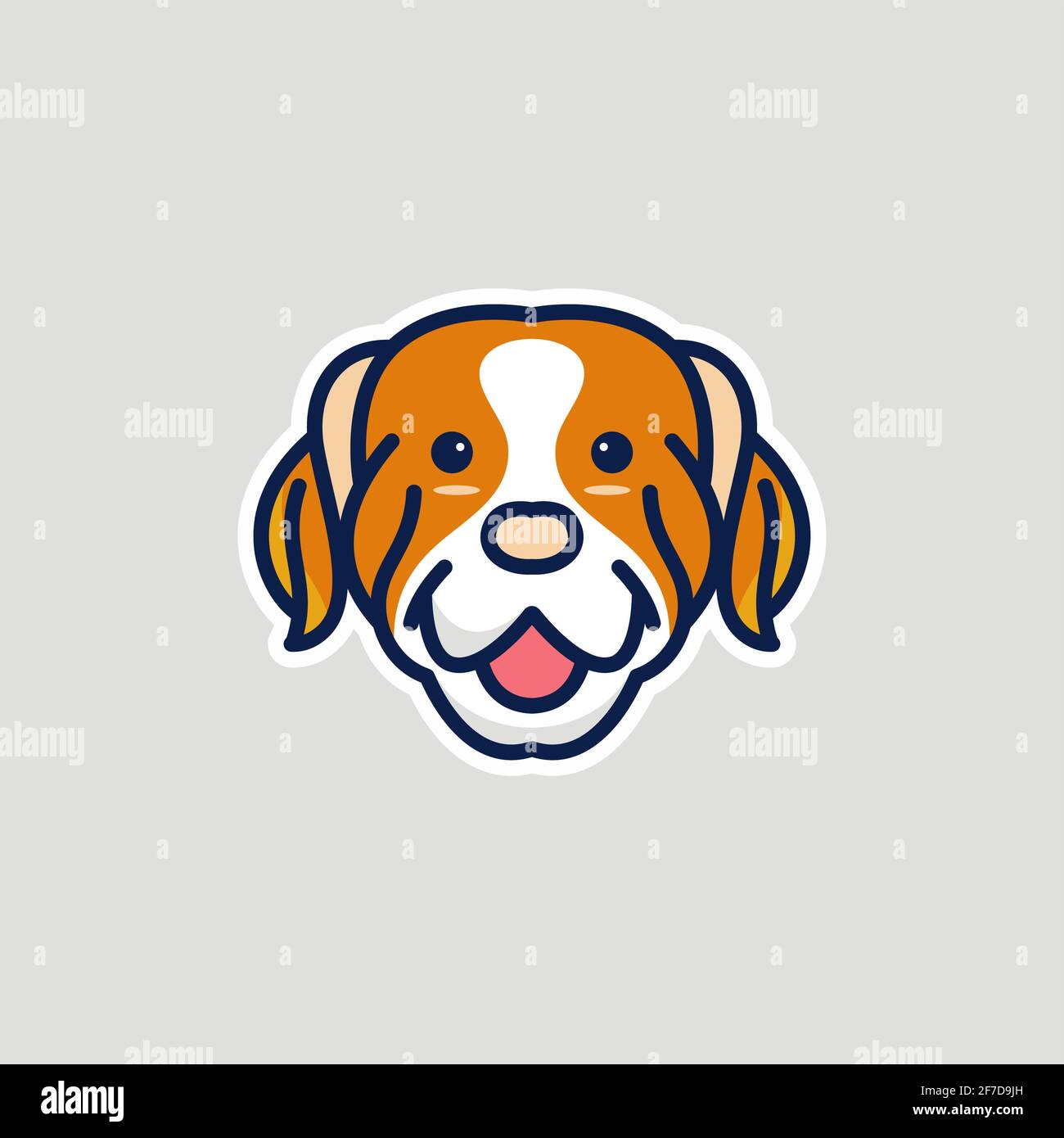 Cute Dog Logo Design Vector Illustration Stock Vector Image & Art - Alamy
