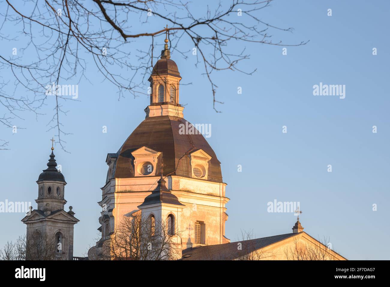 Pažaislis church and monastery ensemble. Stock Photo