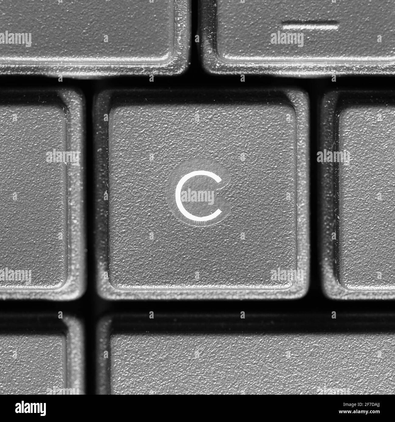 Letter C key on computer keyboard keypad Stock Photo - Alamy