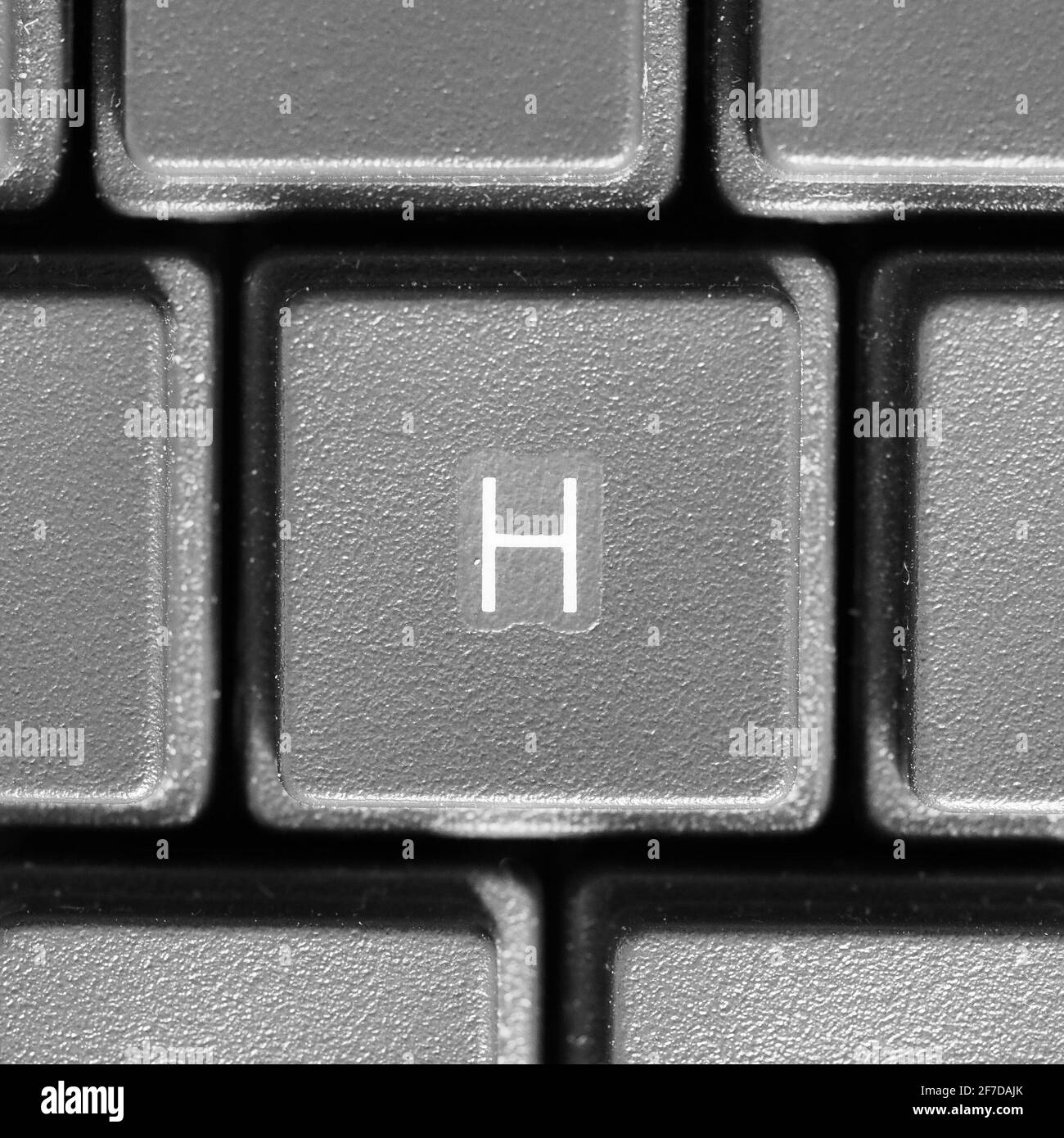 Letter H key on computer keyboard keypad Stock Photo Alamy