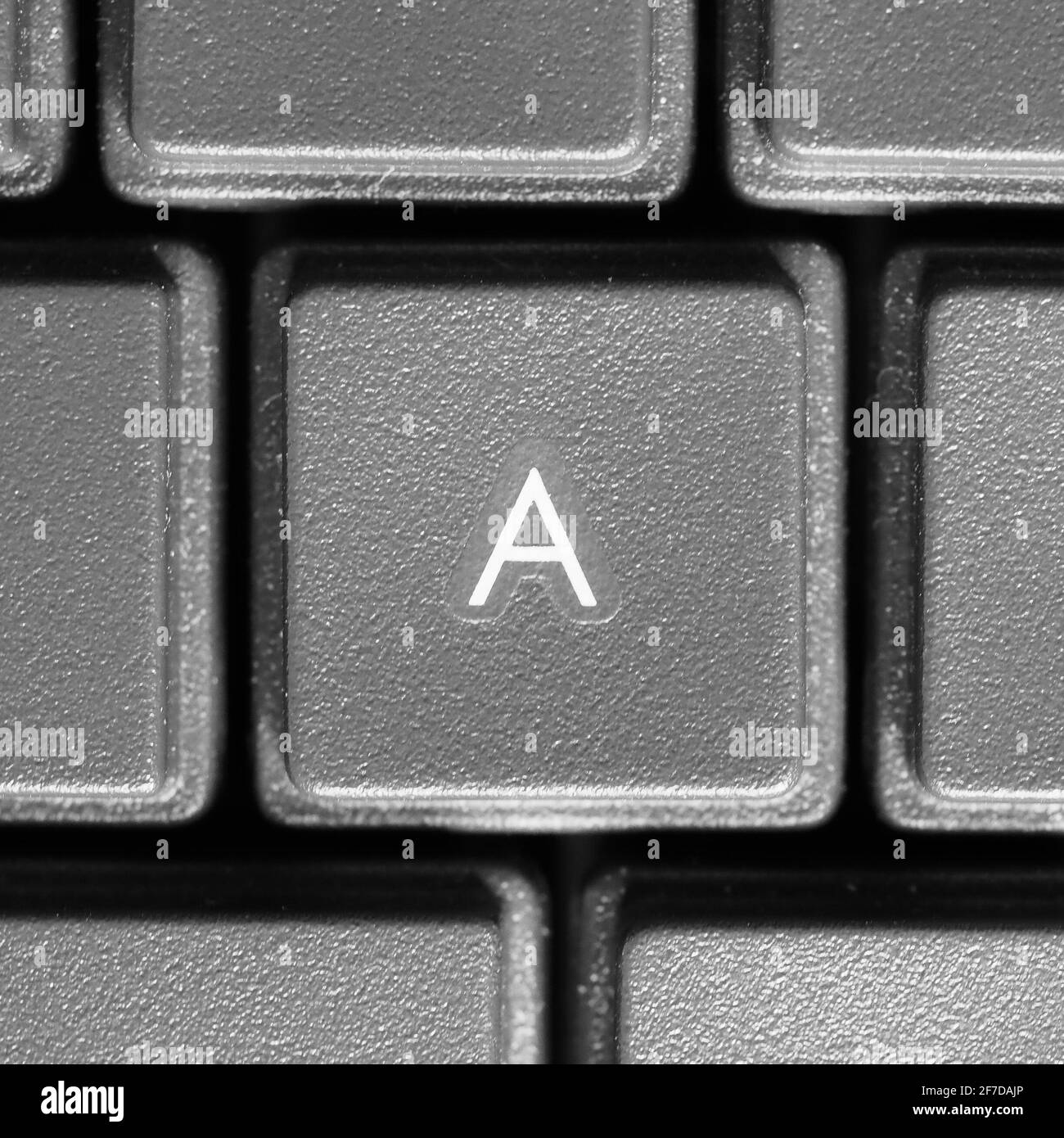 Letter A key on computer keyboard keypad Stock Photo Alamy