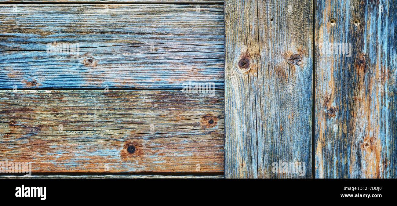 Light blue cardstock on an old wooden table in antiqued pastel