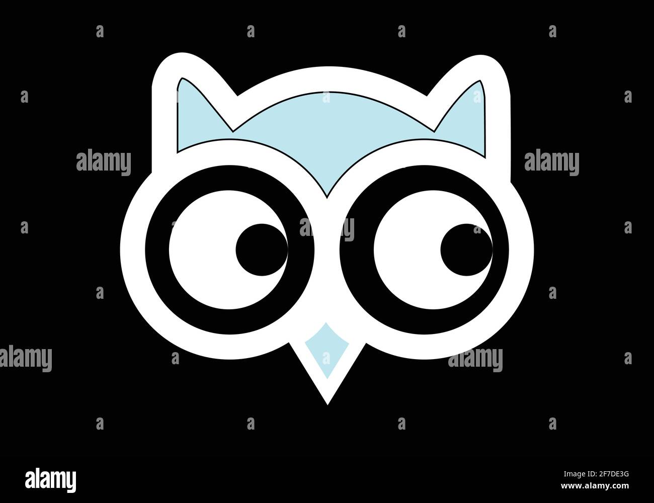 Owl Logo Design and icon concept. Logo available in vector. Stock Vector