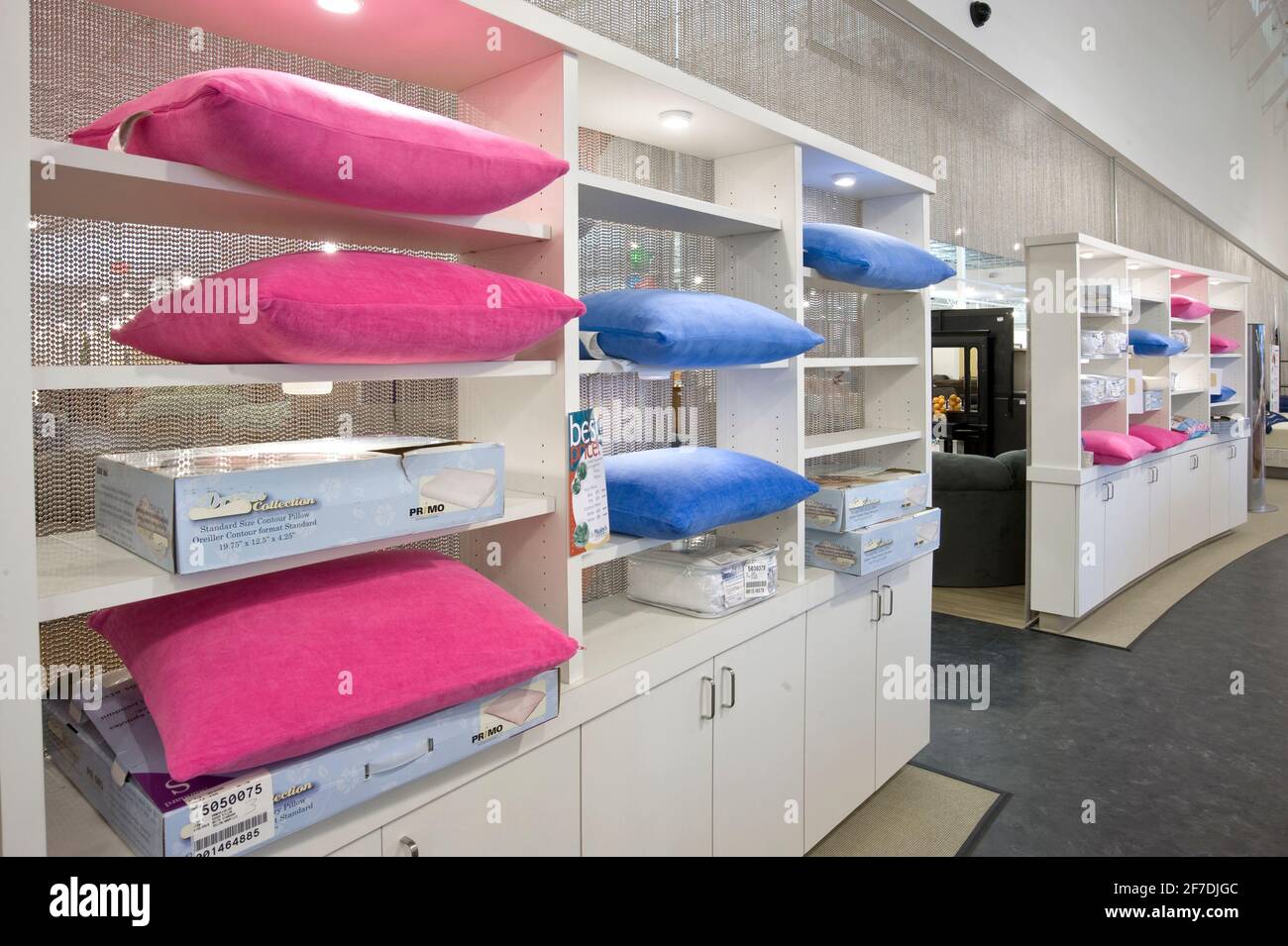 Mattress store interior, Pennsylvania, USA Stock Photo Alamy