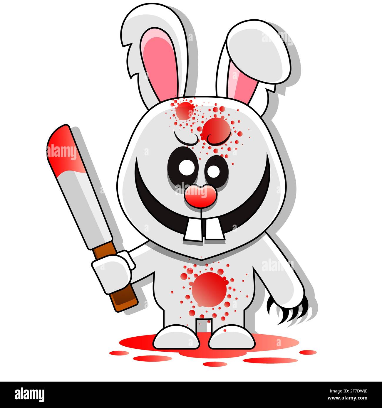 Evil rabbit Stock Vector Images - Alamy