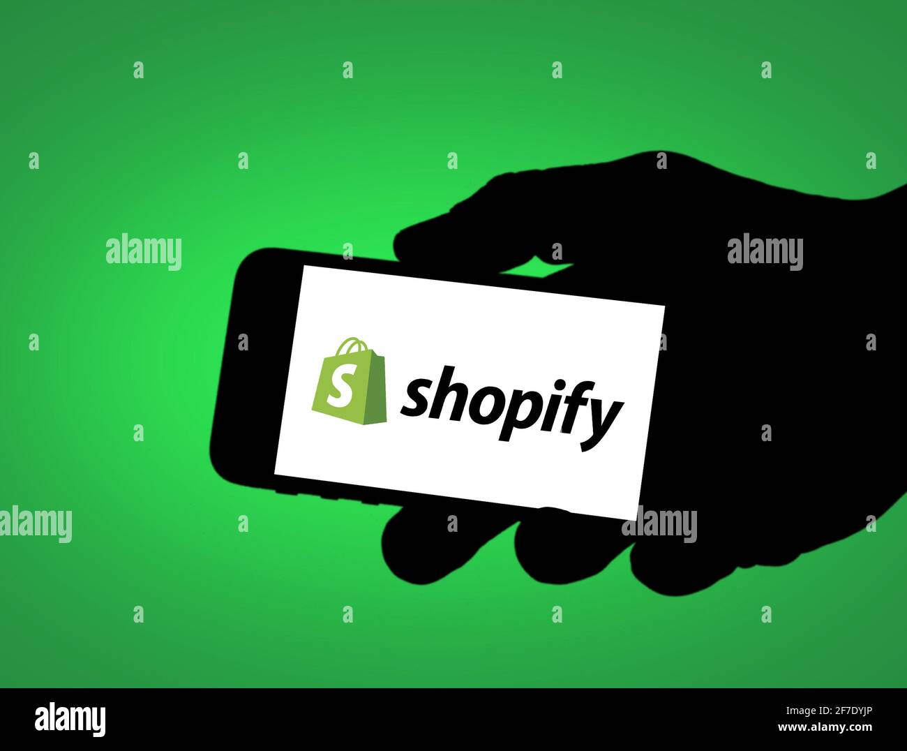 Shopify e-commerce company Stock Photo