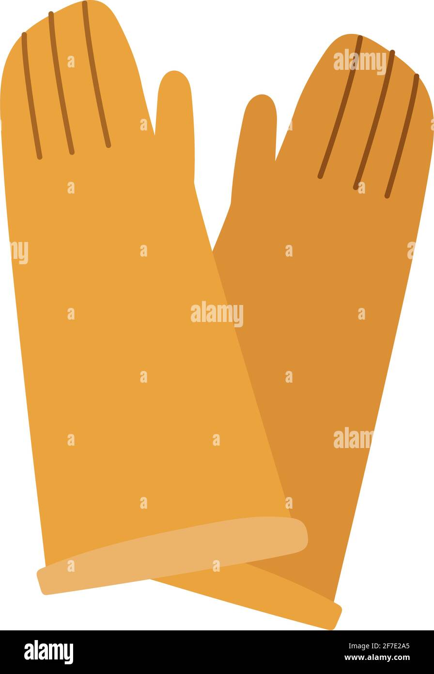 yellow garden gloves Stock Vector Image & Art - Alamy