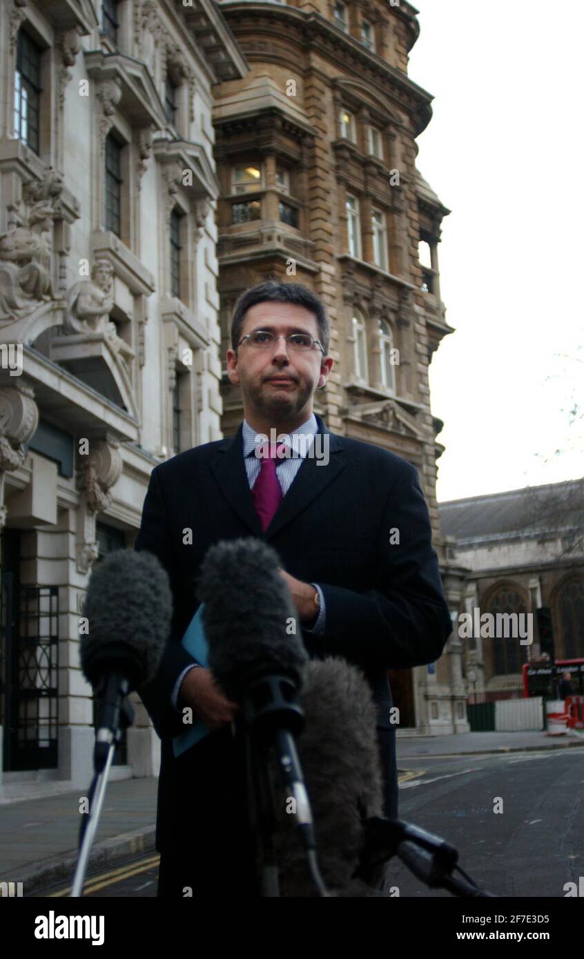 MAXINE CARR'S SOLICITOR,ROY JAMES MAKES A STATEMENT OUTSIDE THE OLD BAILEY AFTER THE SOHAM