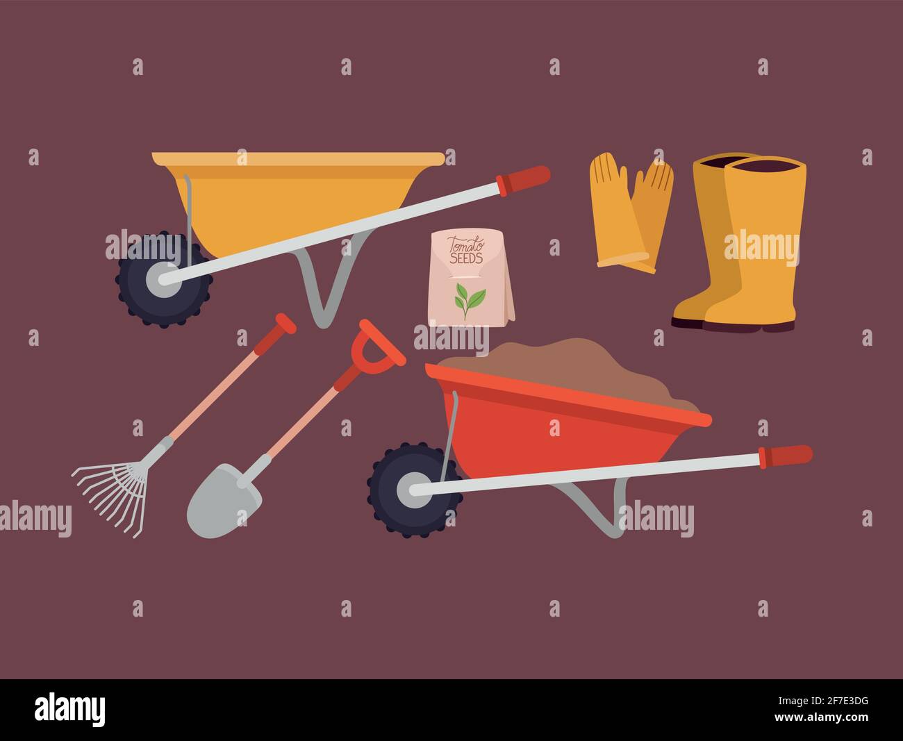 gardening instruments icons Stock Vector Image & Art - Alamy