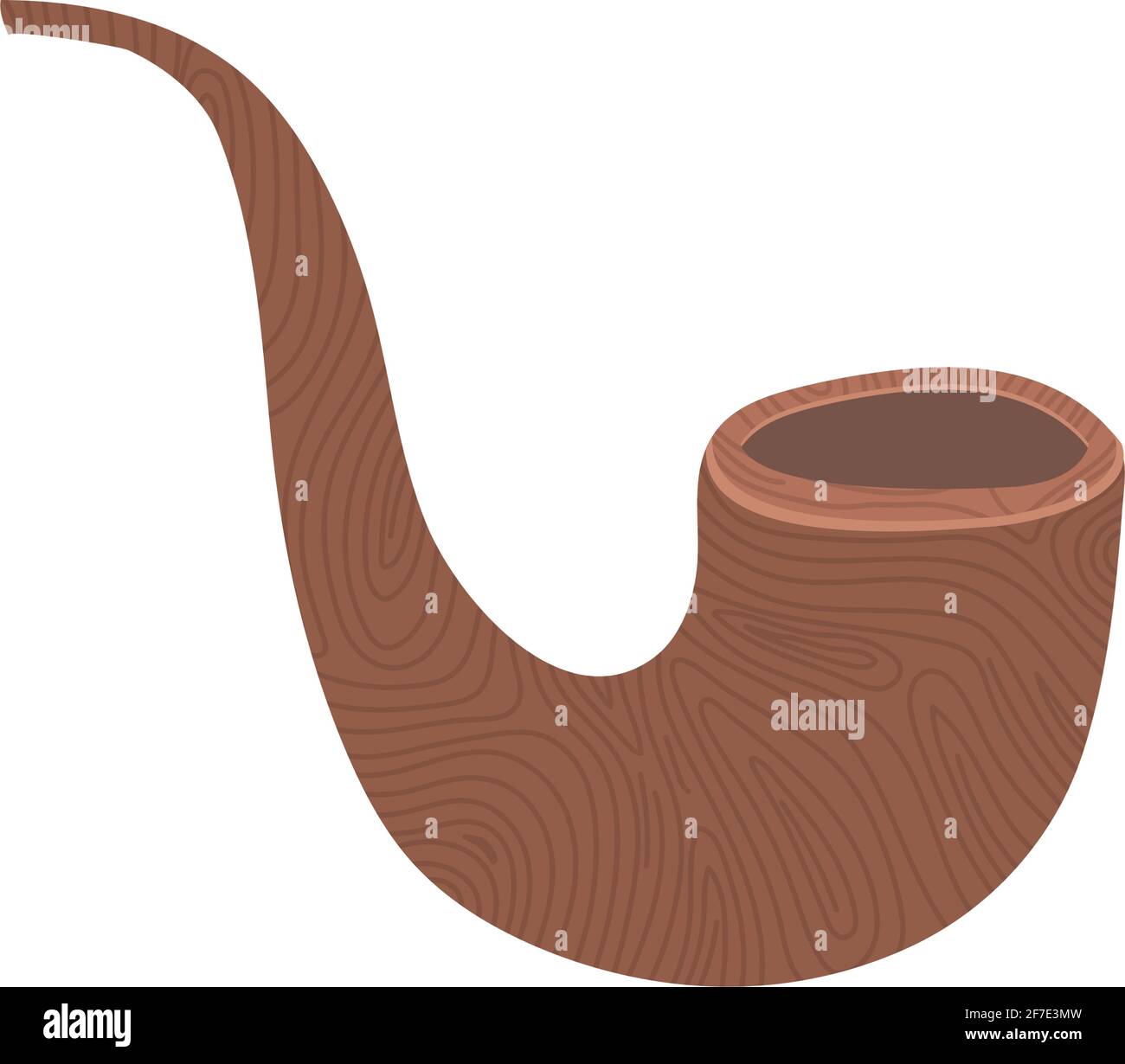 brown smoking pipe Stock Vector Image & Art - Alamy