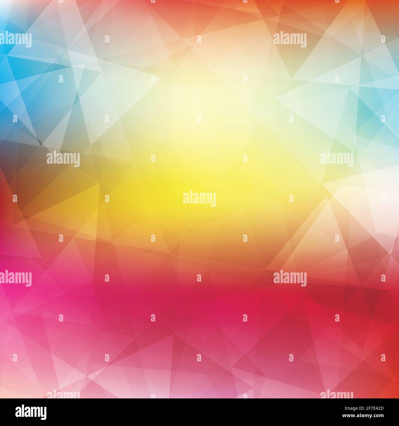 Bright colors pattern textured by triangles. Colorful raster background Stock Photo