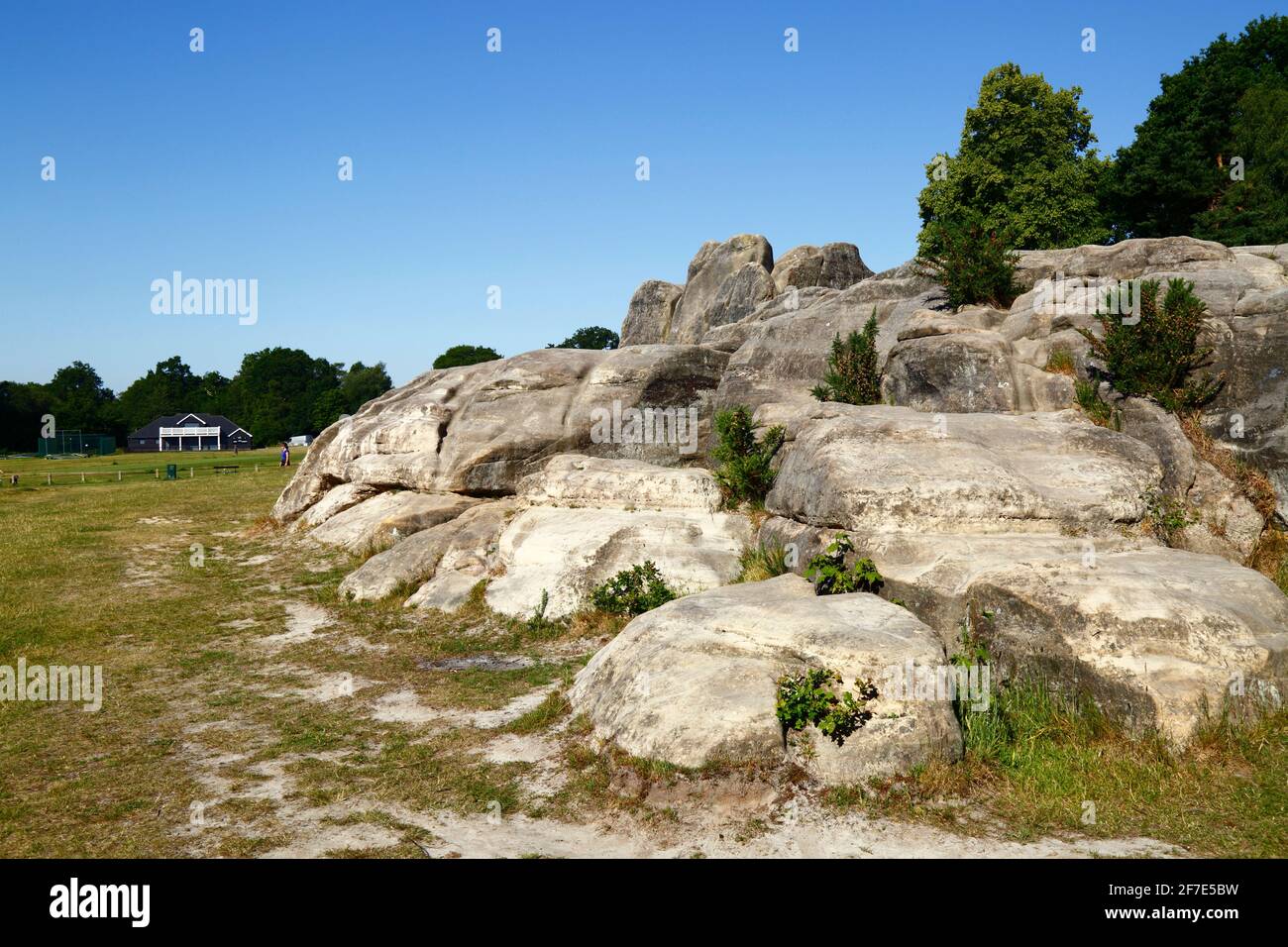 Detail of part of Wellington Rocks, cricket ground and pavilion in ...