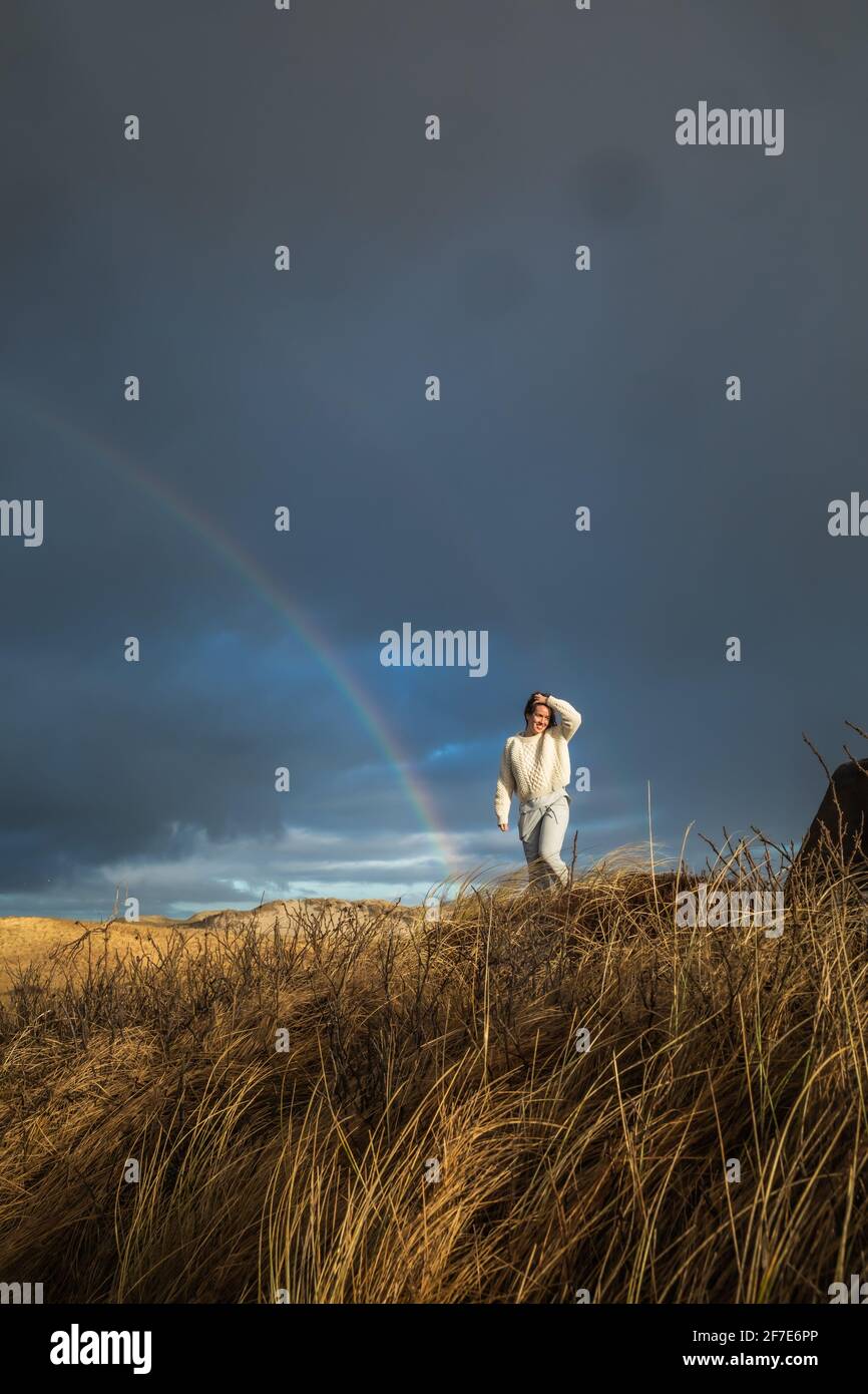 sky and grass sweater