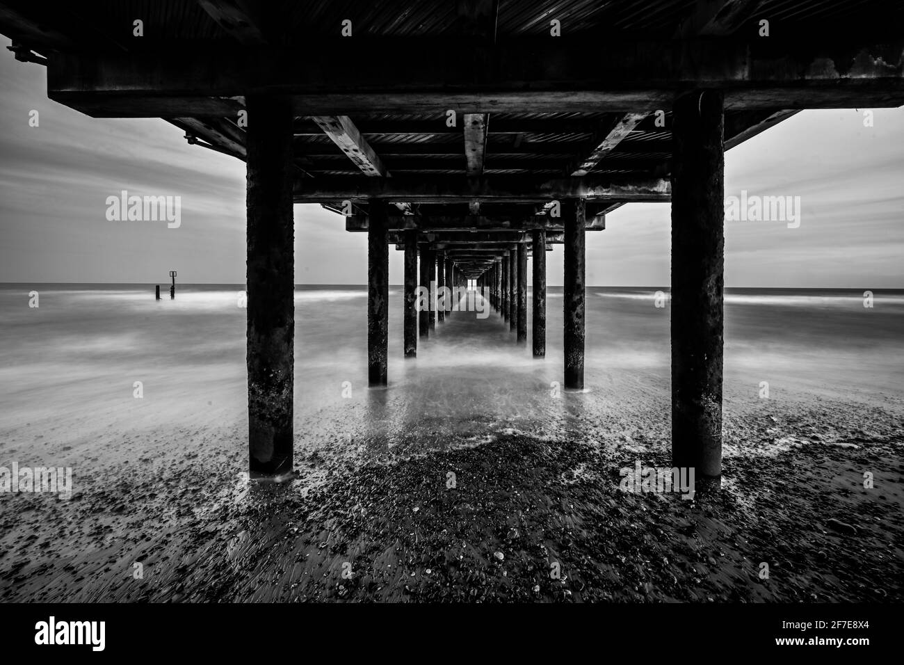 Suffolk beach sunny Black and White Stock Photos & Images - Alamy