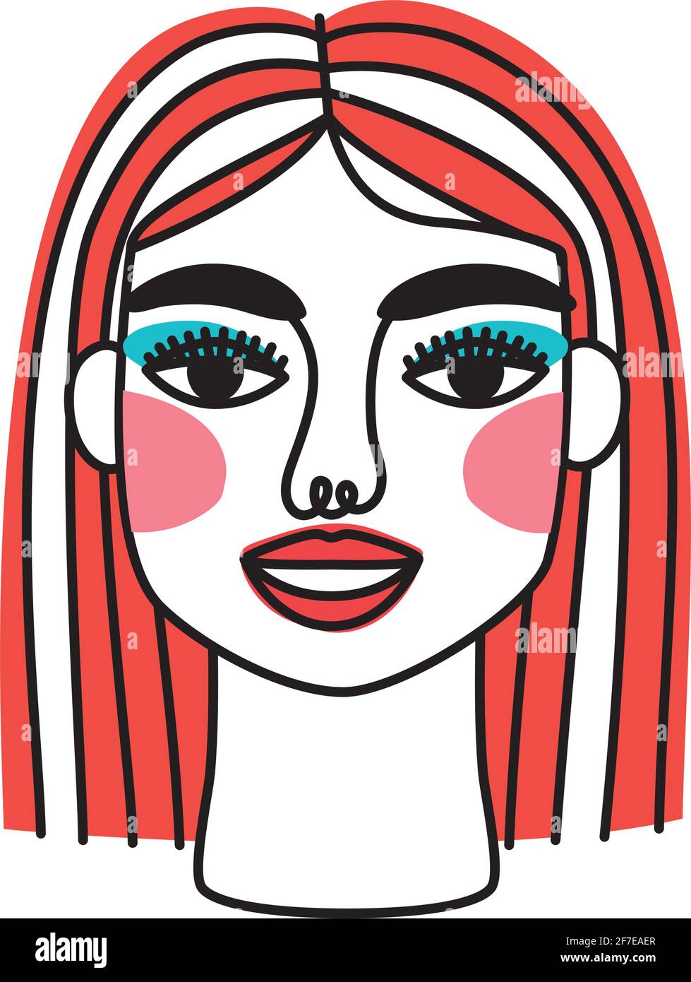 surreal woman face Stock Vector Image & Art - Alamy