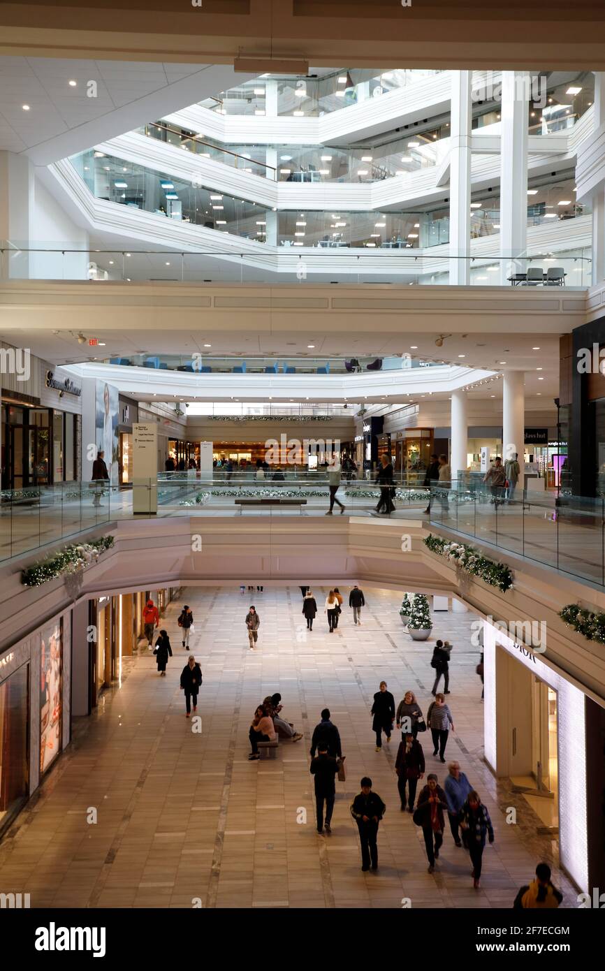 Interior view of Copley Place A Simon Mall.Boston.Massachusetts