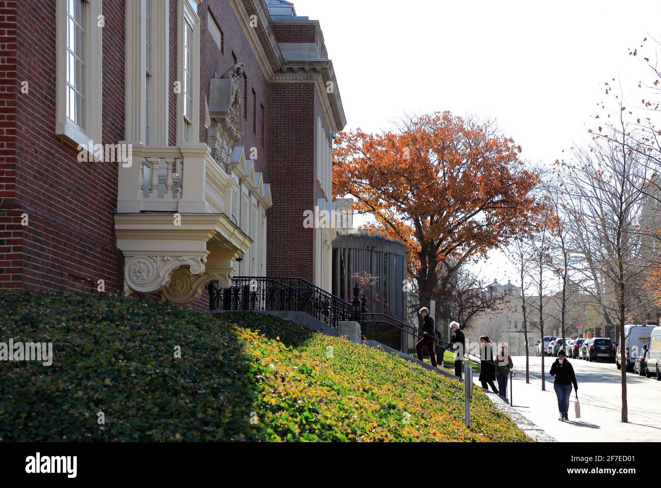Exterior view of the Fogg Museum.Harvard Art Museum.Cambridge.Massachusetts.USA Stock Photo