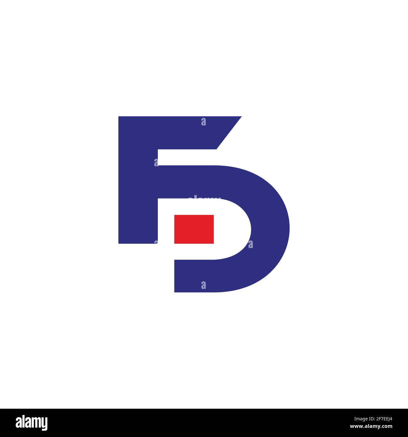 letter fc linked geometric simple flat line logo vector Stock Vector