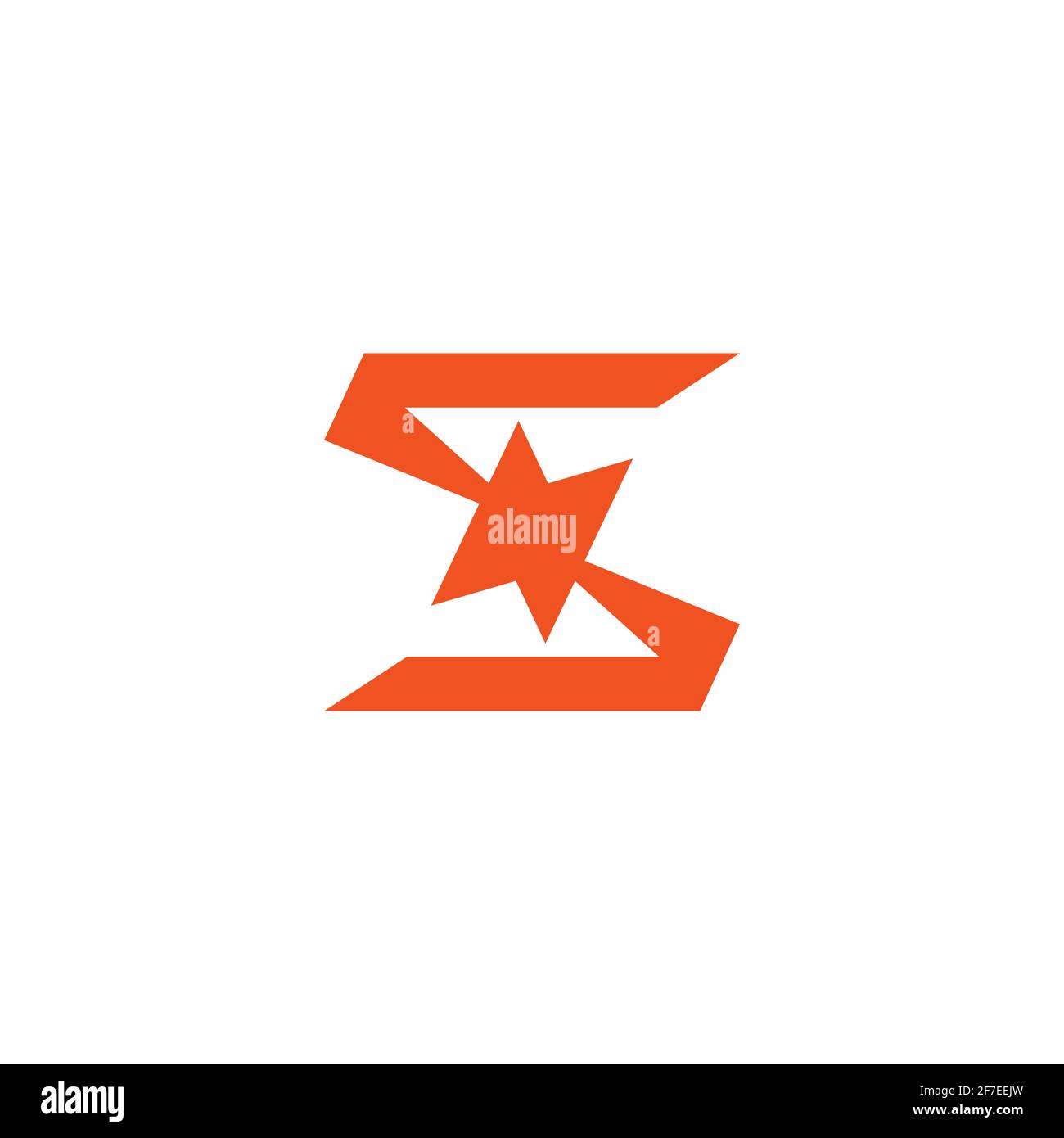 letter s abstract explode geometric simple logo vector Stock Vector