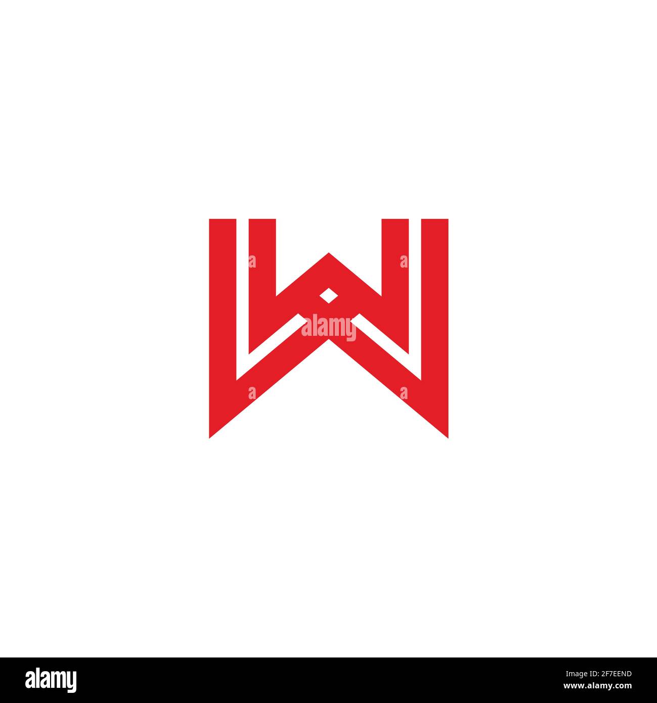 letter wx simple stripes geometric logo vector Stock Vector