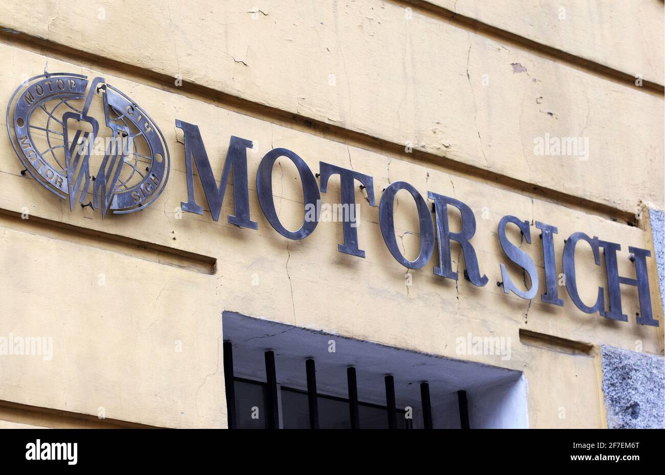 Kiev, Ukraine. 06th Apr, 2021. Motor Sich logo is seen over the entrance to  their office in Kiev. Credit: SOPA Images Limited/Alamy Live News Stock  Photo - Alamy