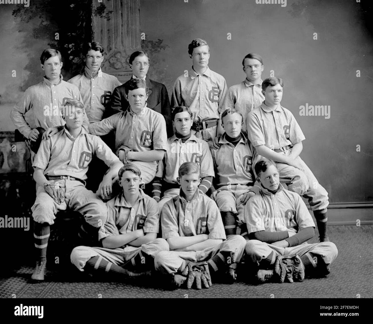 Georgetown Preparatory School Baseball Team, 1905. Stock Photo