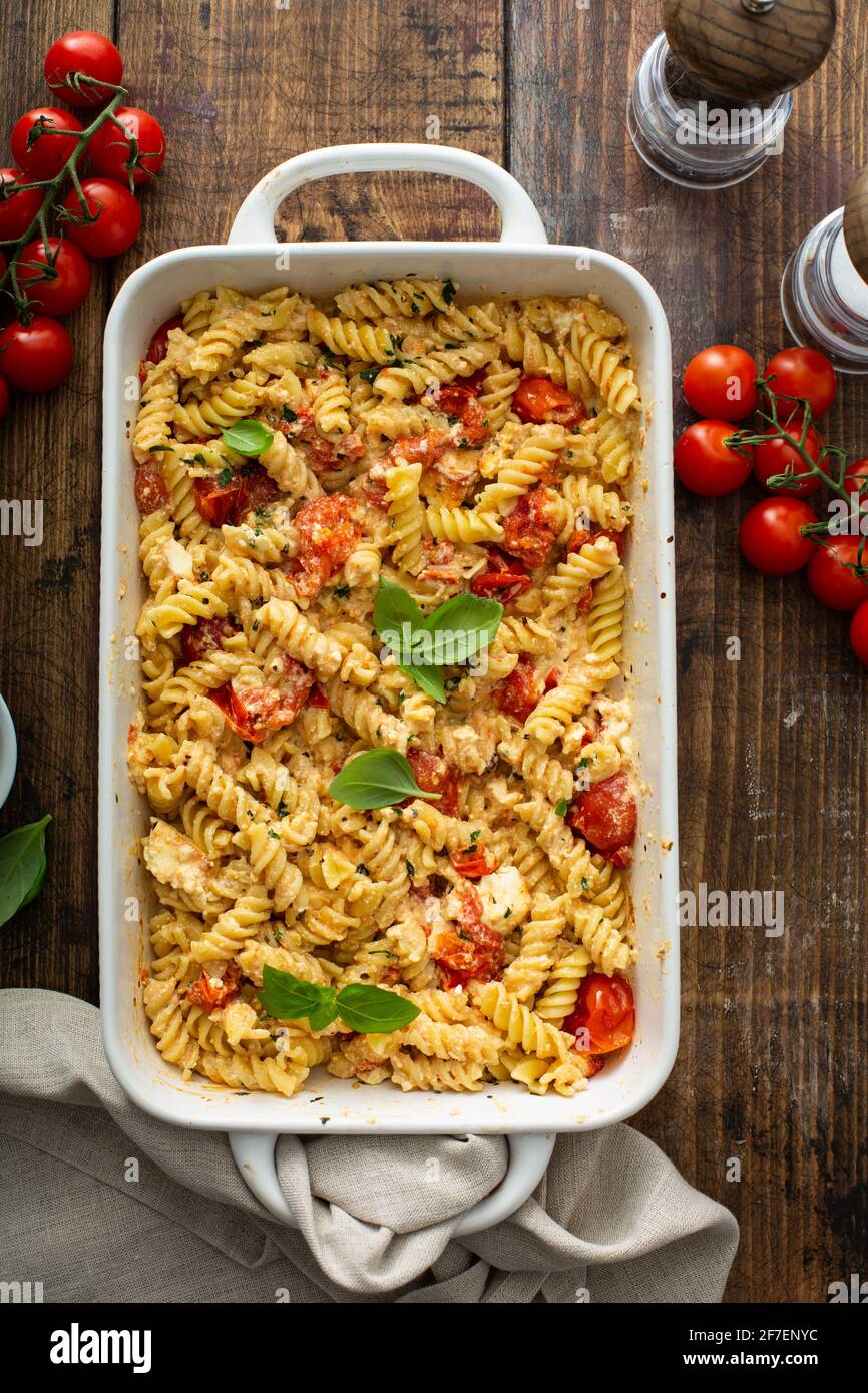 Tiktok baked feta recipe hires stock photography and images Alamy