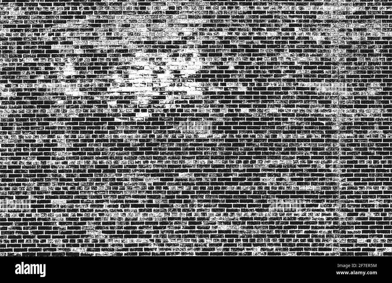 Distressed overlay texture of old brick wall, grunge background ...