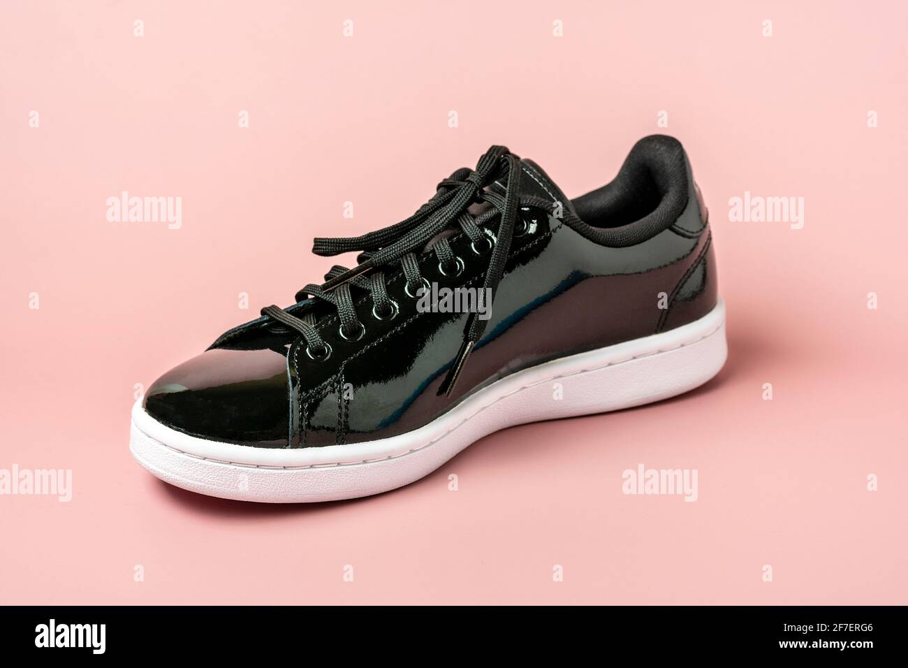 Black patent leather sneakers hires stock photography and images Alamy