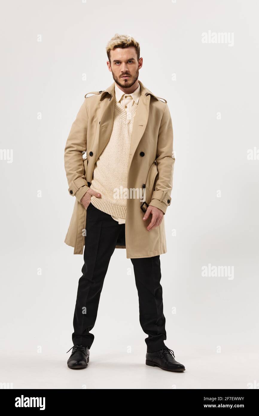 Man top wearing coat