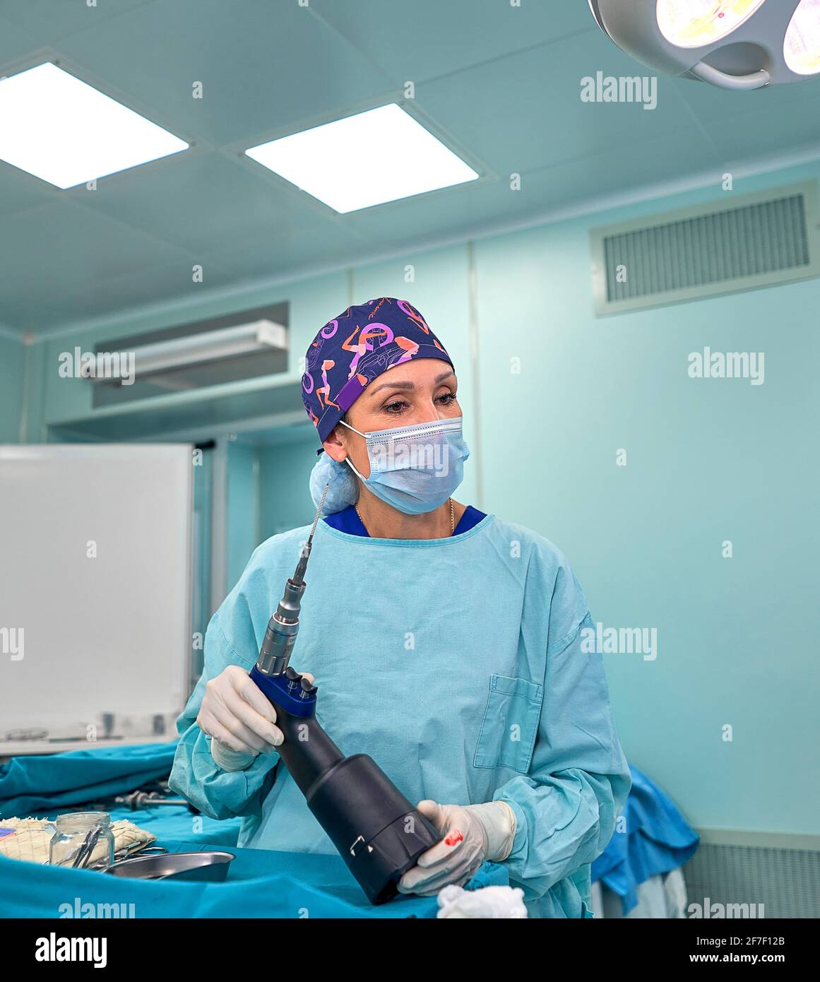 doctors work hard in the operating room Stock Photo