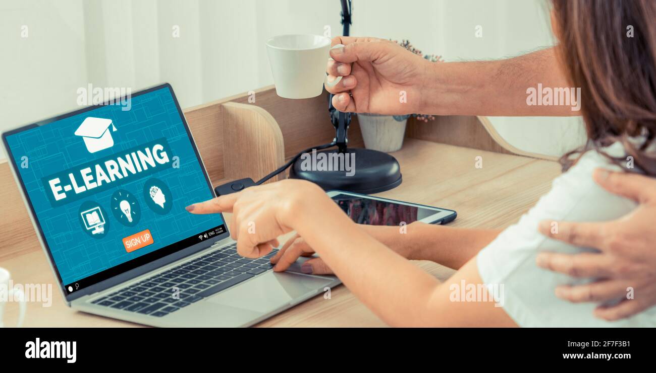 Elearning and Online Education for Student and University Concept