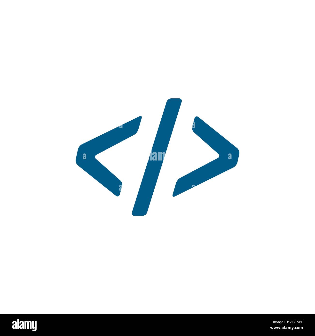 Code Blue Icon On White Background. Blue Flat Style Vector Illustration ...