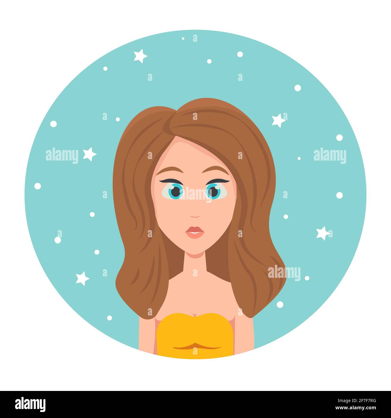 Lady in blue top Stock Vector Images Alamy