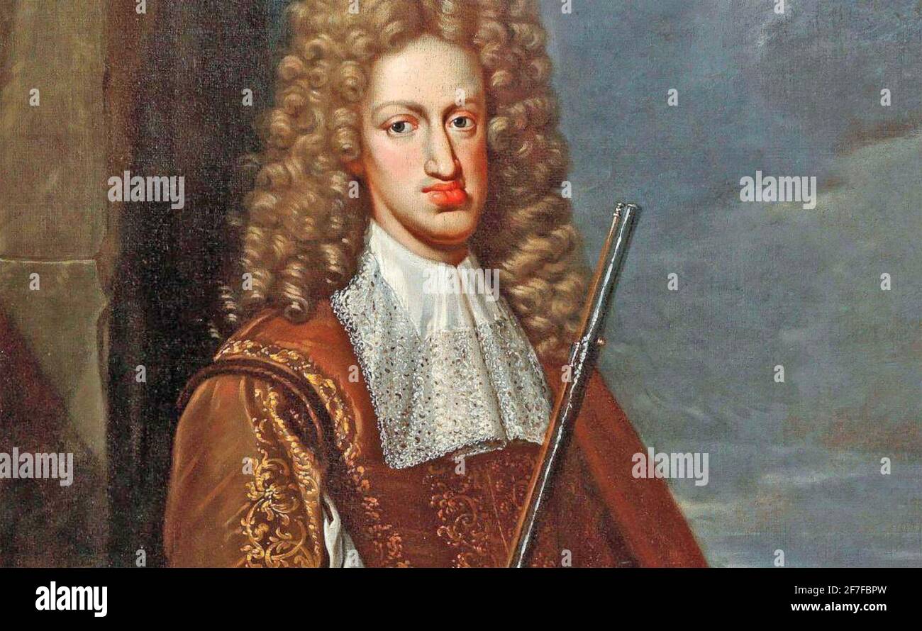 CHARLES II OF SPAIN (1661-1700) last Habsburg ruler of the Spanish Empire Stock Photo