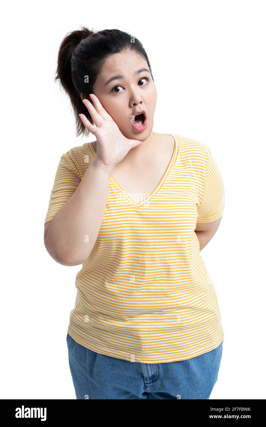 Surprised young chinese woman hi-res stock photography and images - Alamy