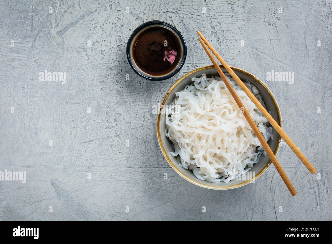 Shirataki noodles gelatinous traditional Japanese noodles made from