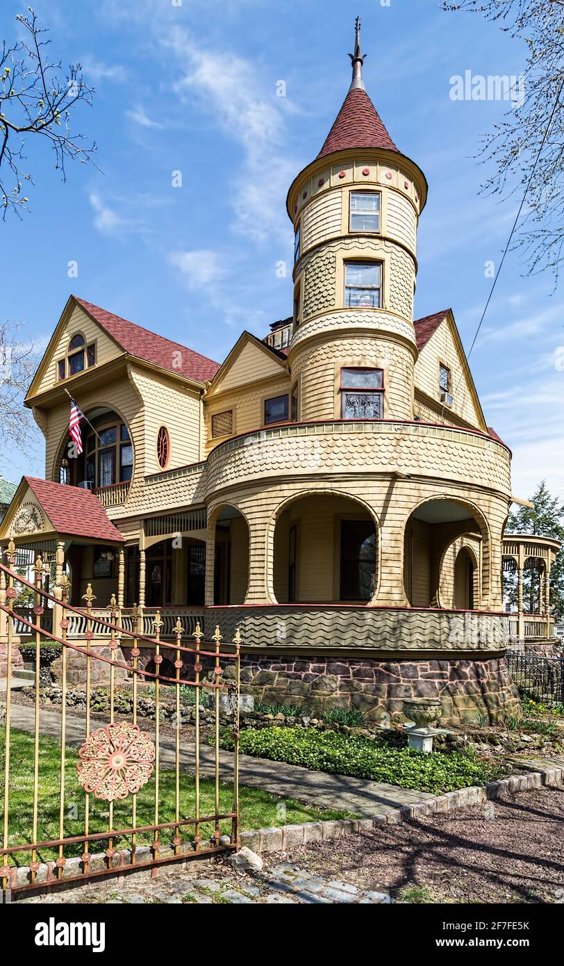 Stapleton Heights, Staten Island, landmark home Stock Photo