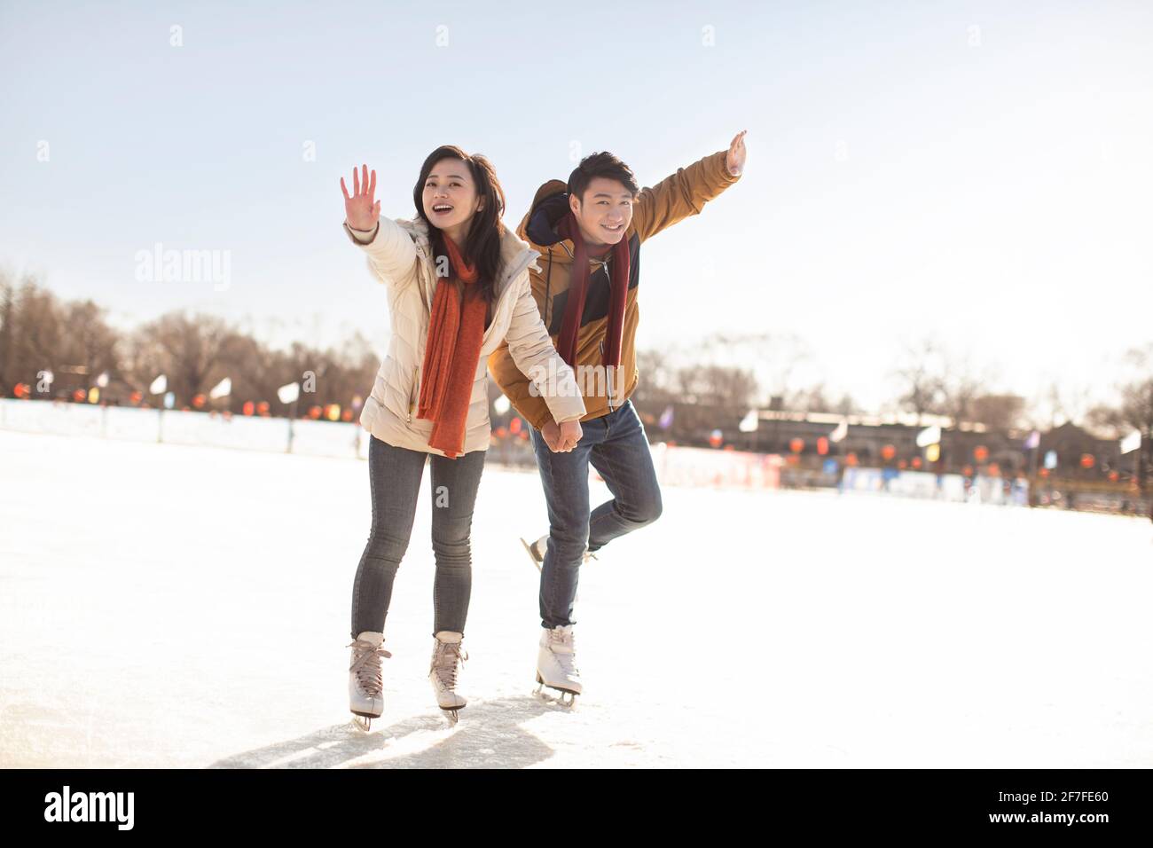 Ice skating rink full people hi-res stock photography and images - Alamy