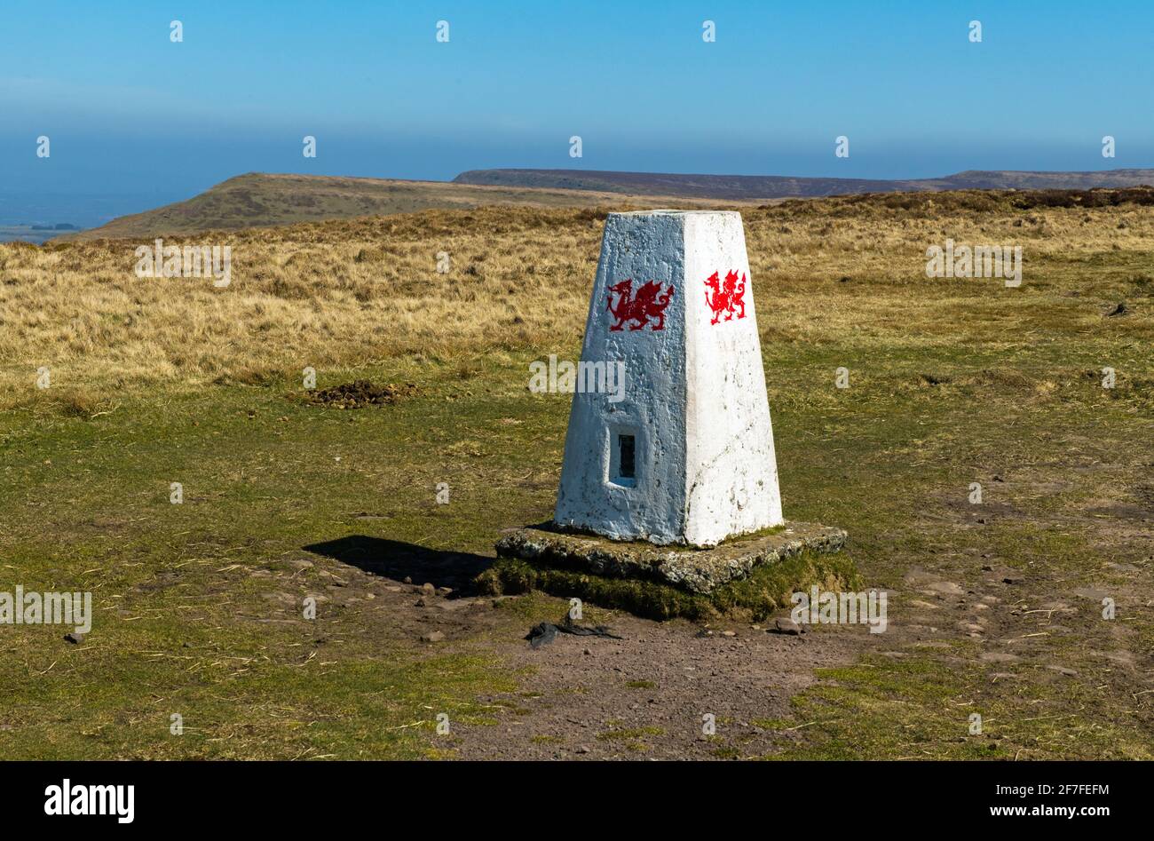 A Trig Or Triangulation Point On The Top Of The Hill Of Rhos Dirion In The Black Mountains