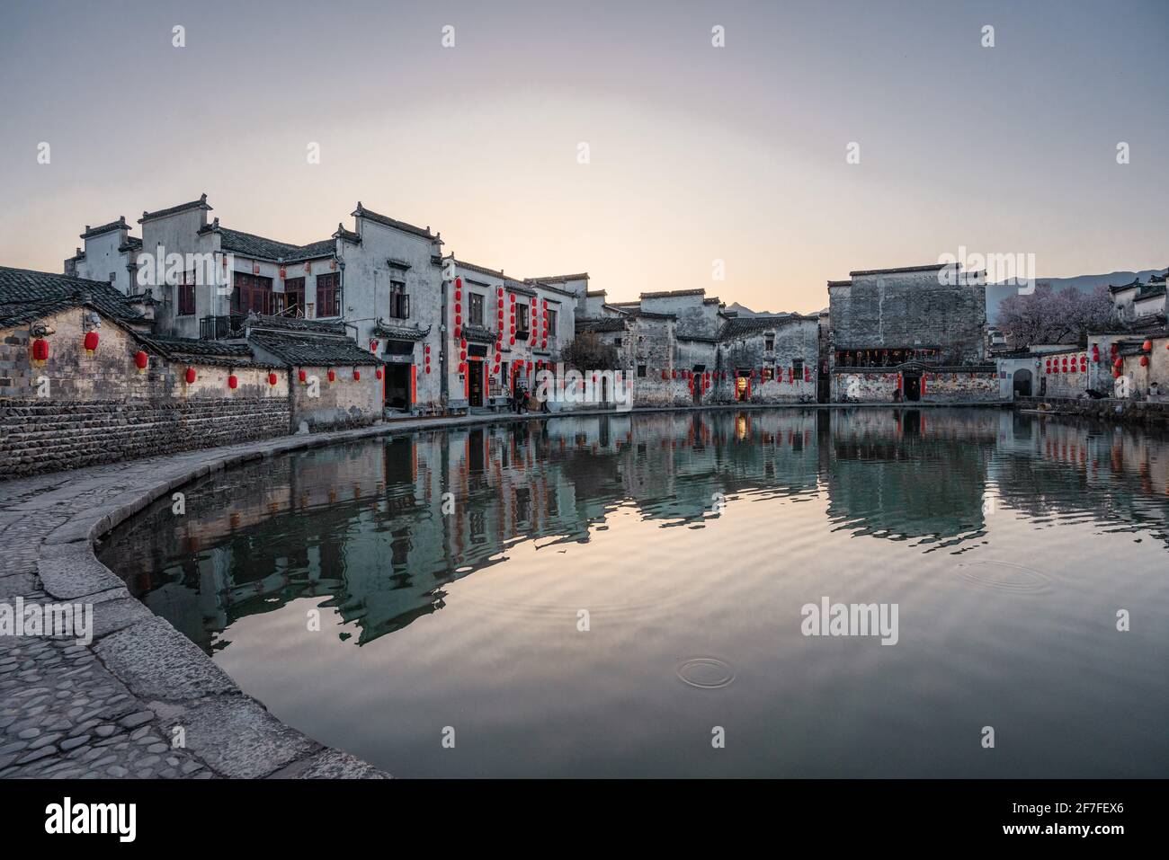 Hongcun Hongcun village, a historic ancient village in Anhui province, China ...
