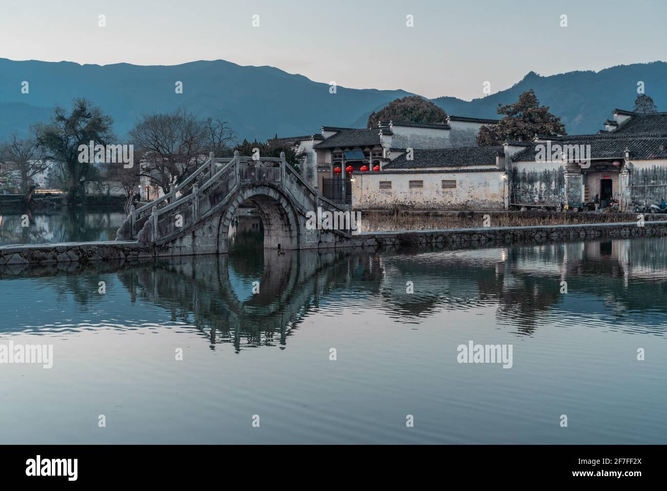 Hongcun Hongcun village, a historic ancient village in Anhui province, China ...